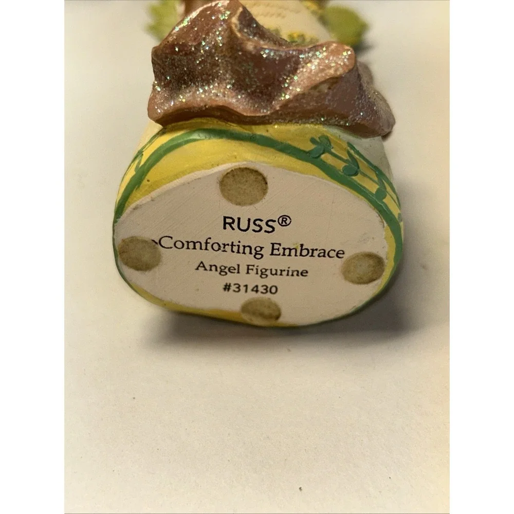 Russ Comforting Embrace Figurine 31430 YOUR BELOVED FRIEND WALKS WITH ANGELS Cat